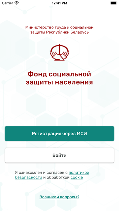 Скриншот ФСЗН 1
